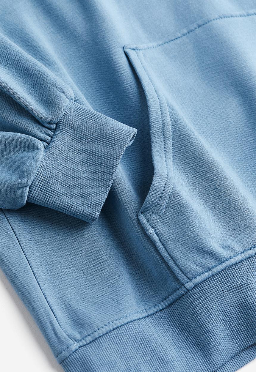 H&M - Oversized washed-look hoodie - blue