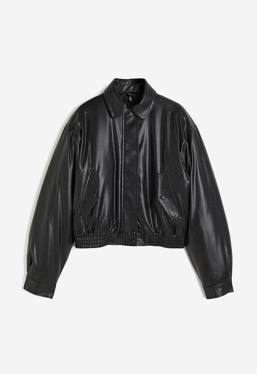 H&M - Coated jacket - black
