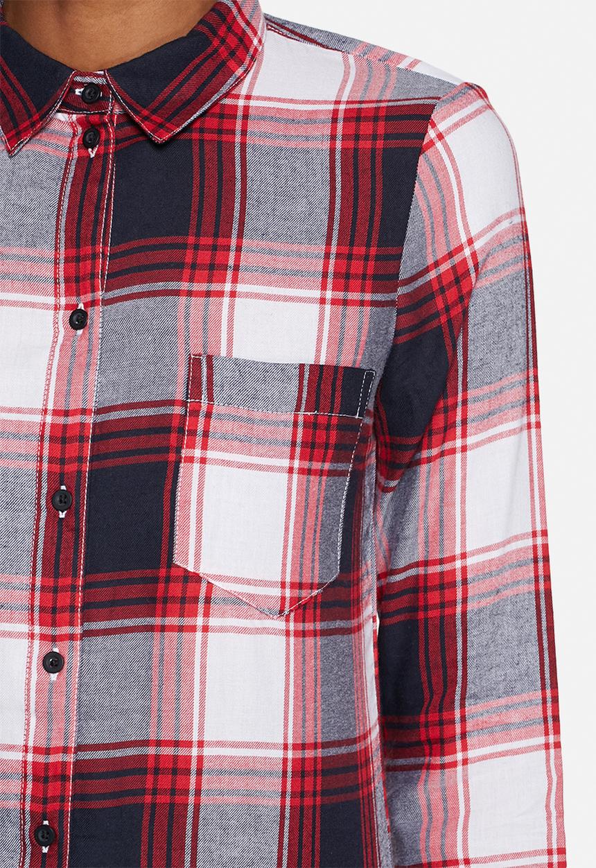 Jacqueline de Yong - Jewel Long Check Shirt