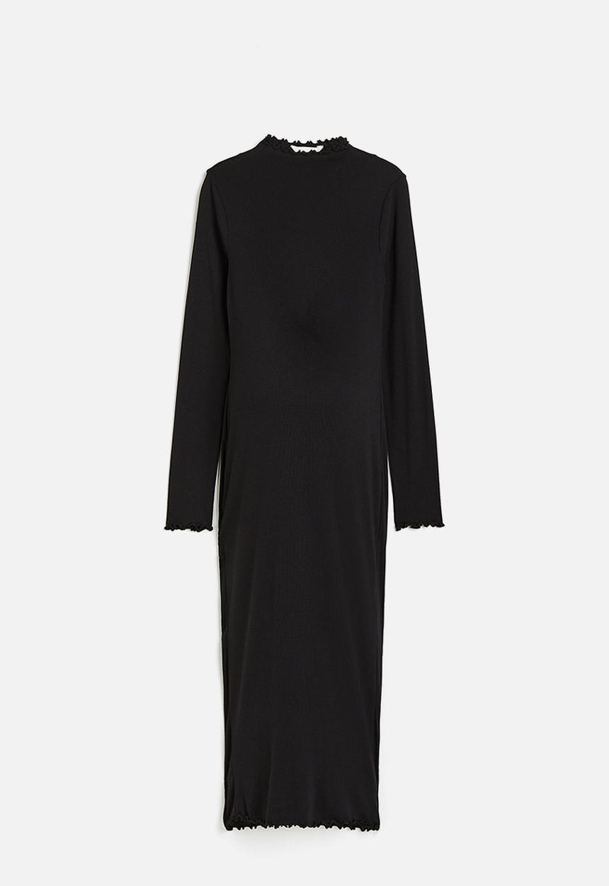 H&M - Mama ribbed jersey dress - black