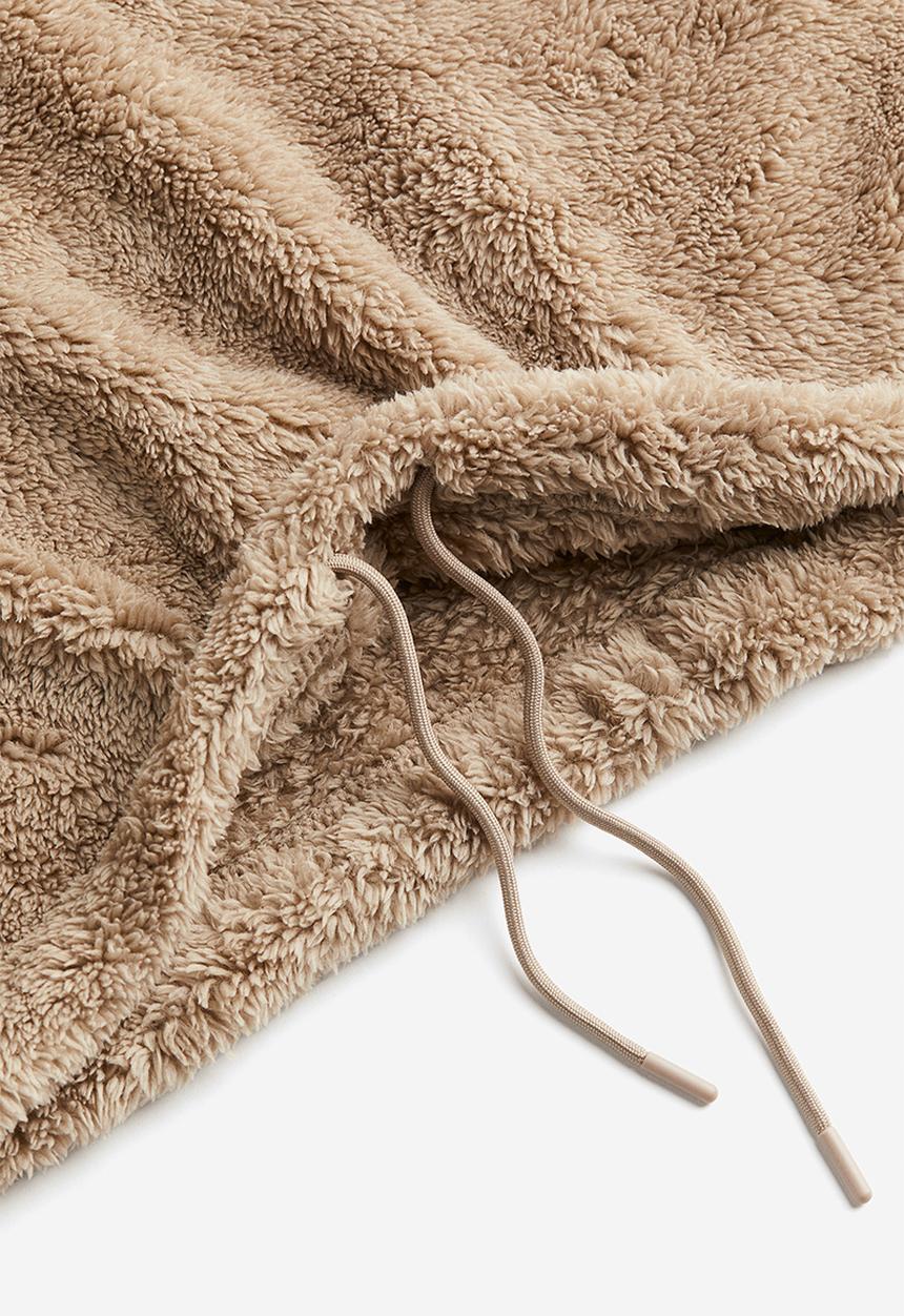 H&M - Pile hoodie - beige