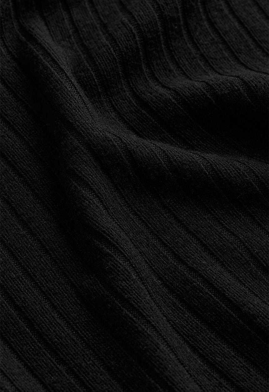 H&M - Ribbed bodycon dress - black