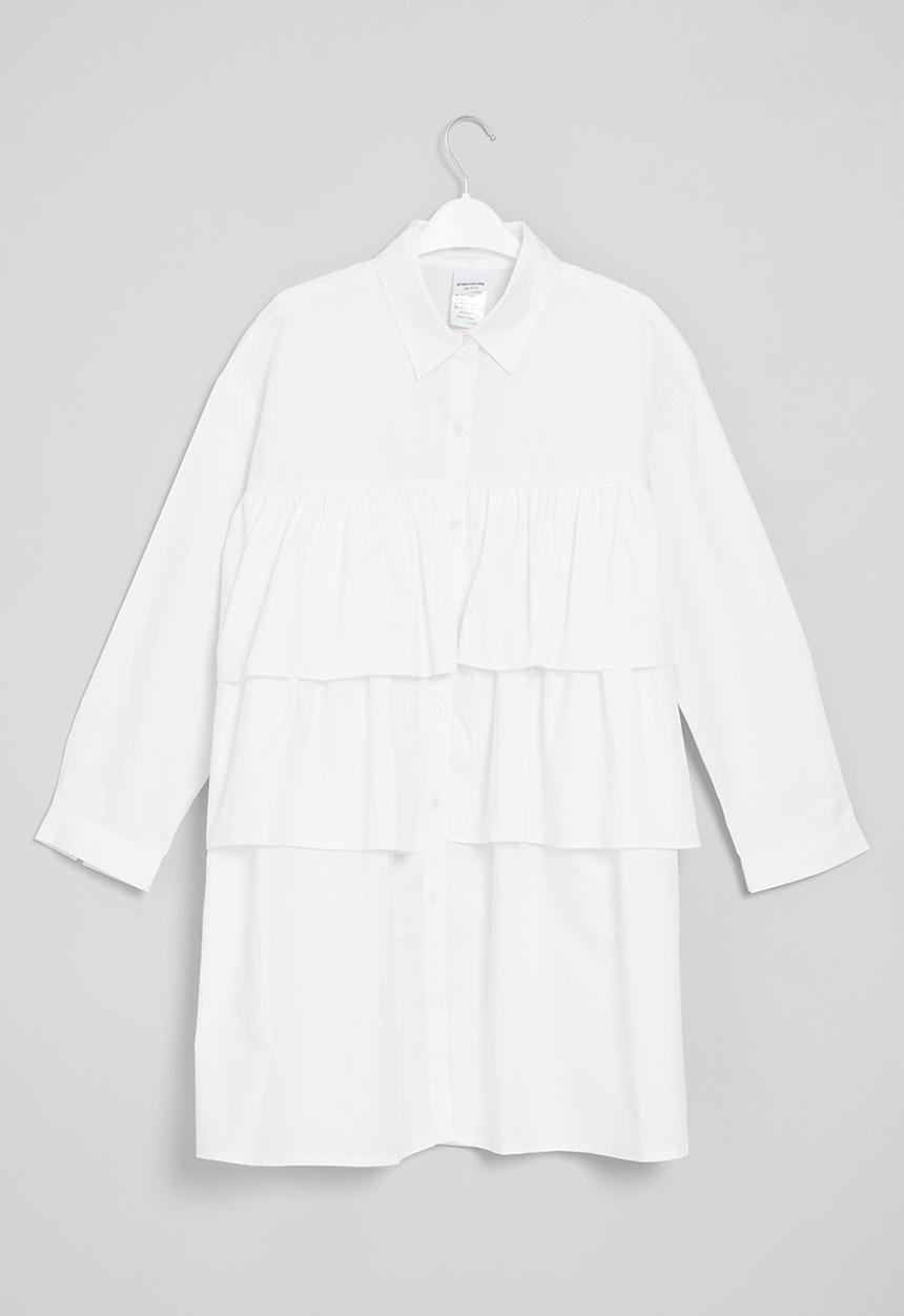 Pop Candy - Tiered dress - white