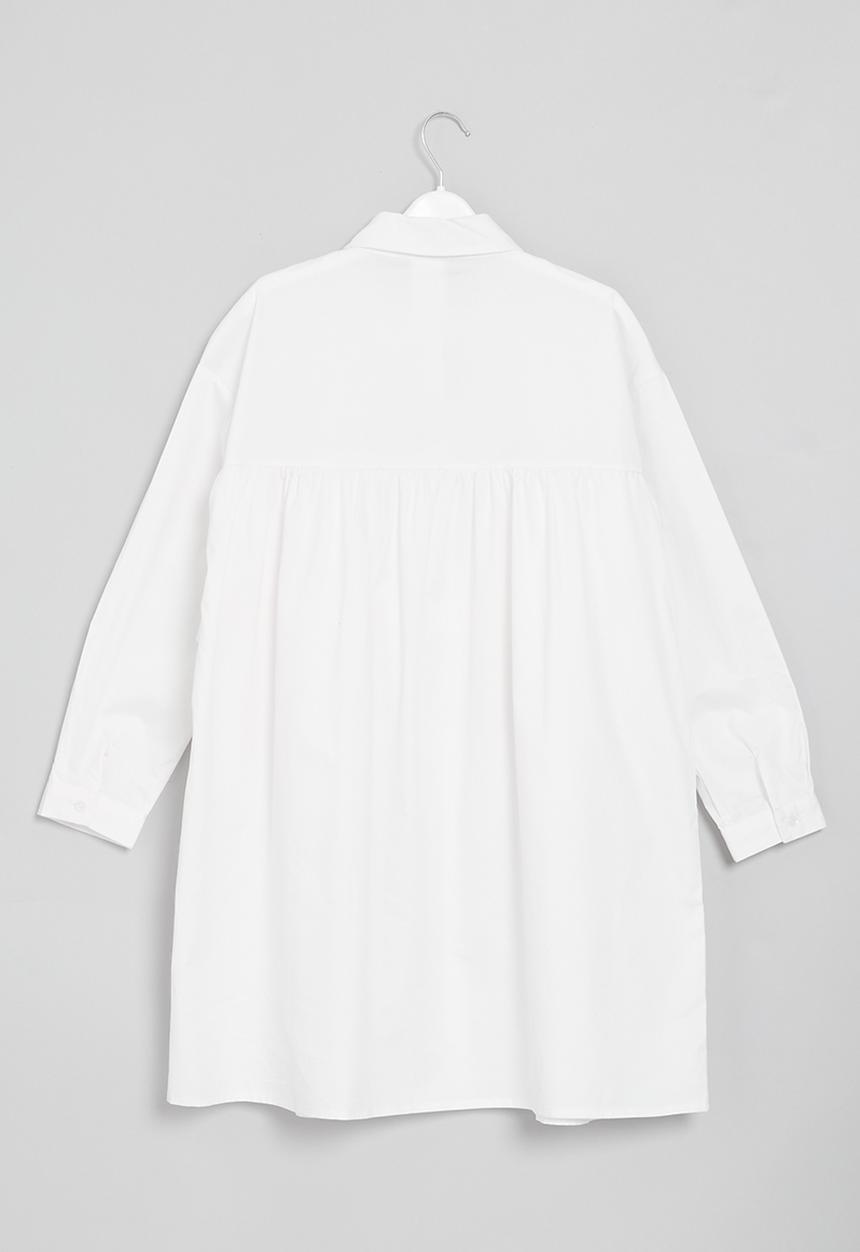 Pop Candy - Tiered dress - white