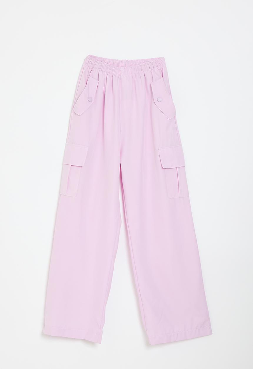 Pop Candy - Draped cargo pants - pink