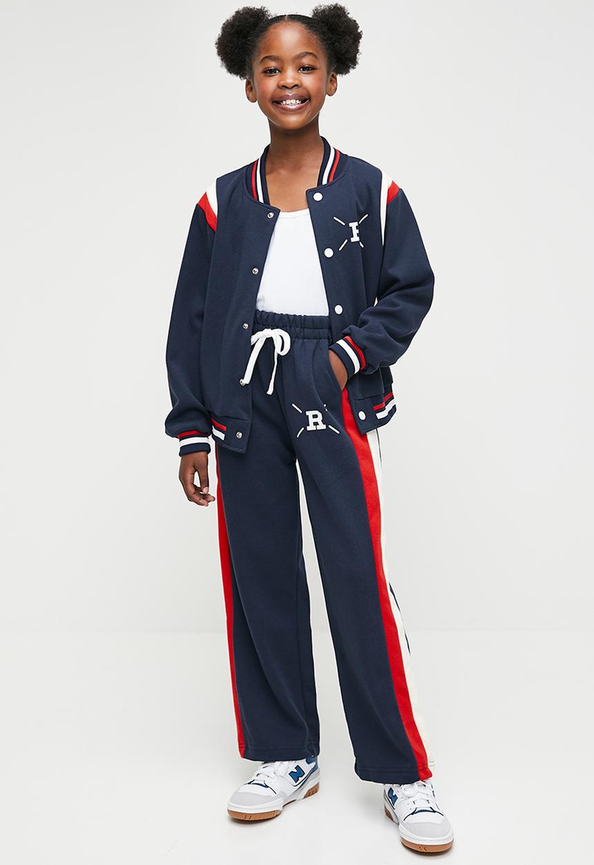 Pop Candy - Baseball jacket and pants set - blue