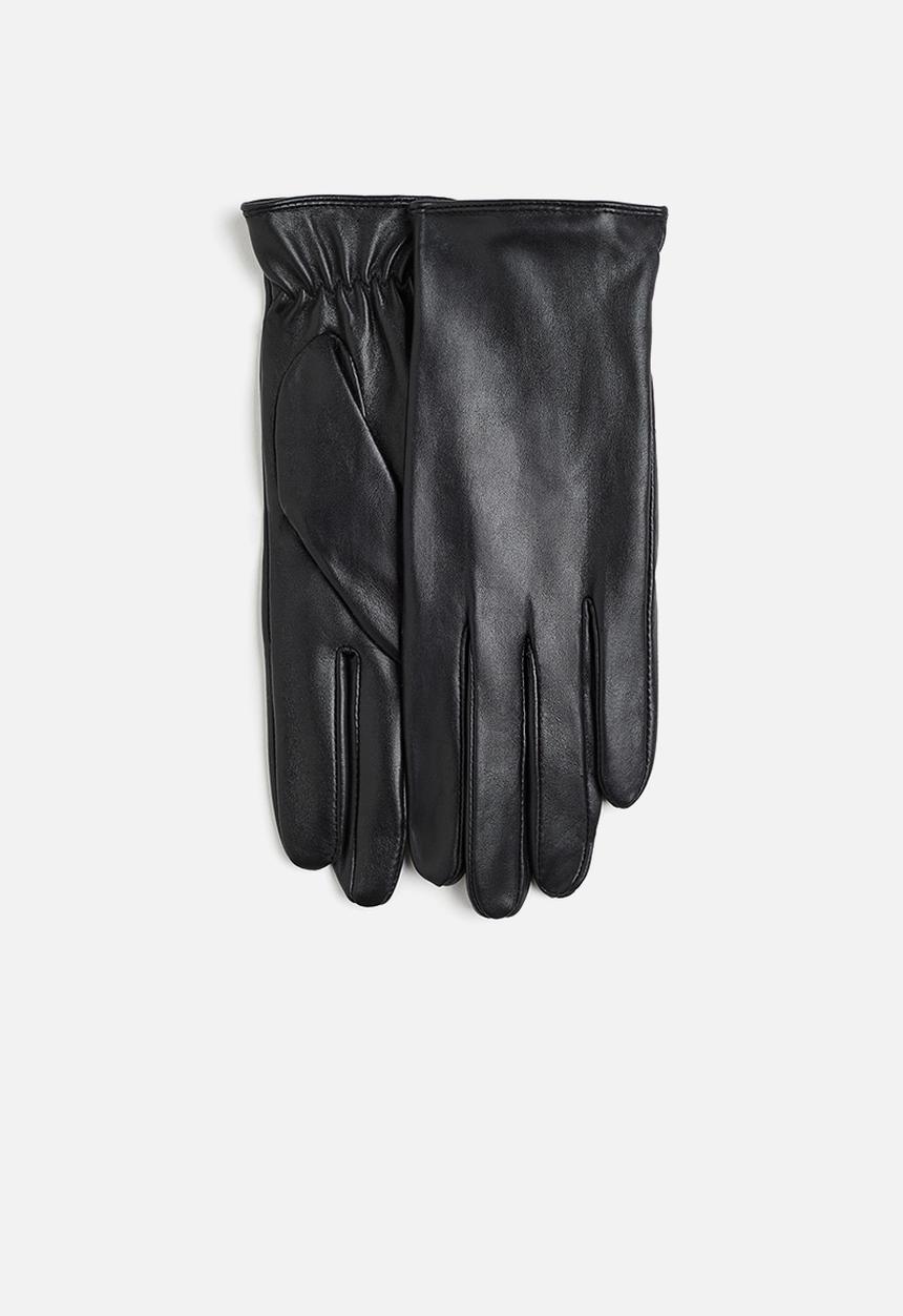 H&M - Leather gloves - black