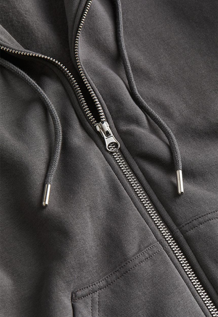 H&M - Zip-through hoodie - dark grey