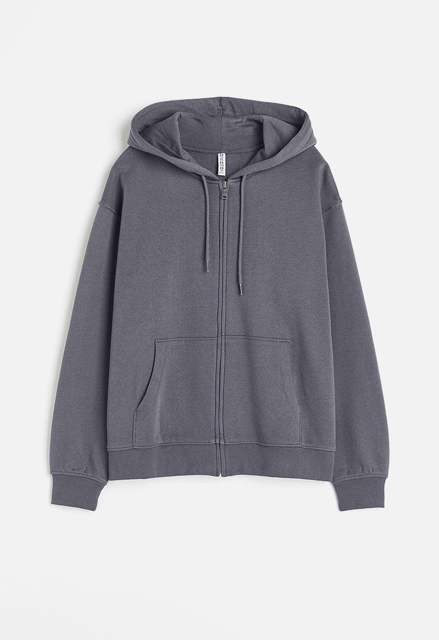 H&M - Zip-through hoodie - grey