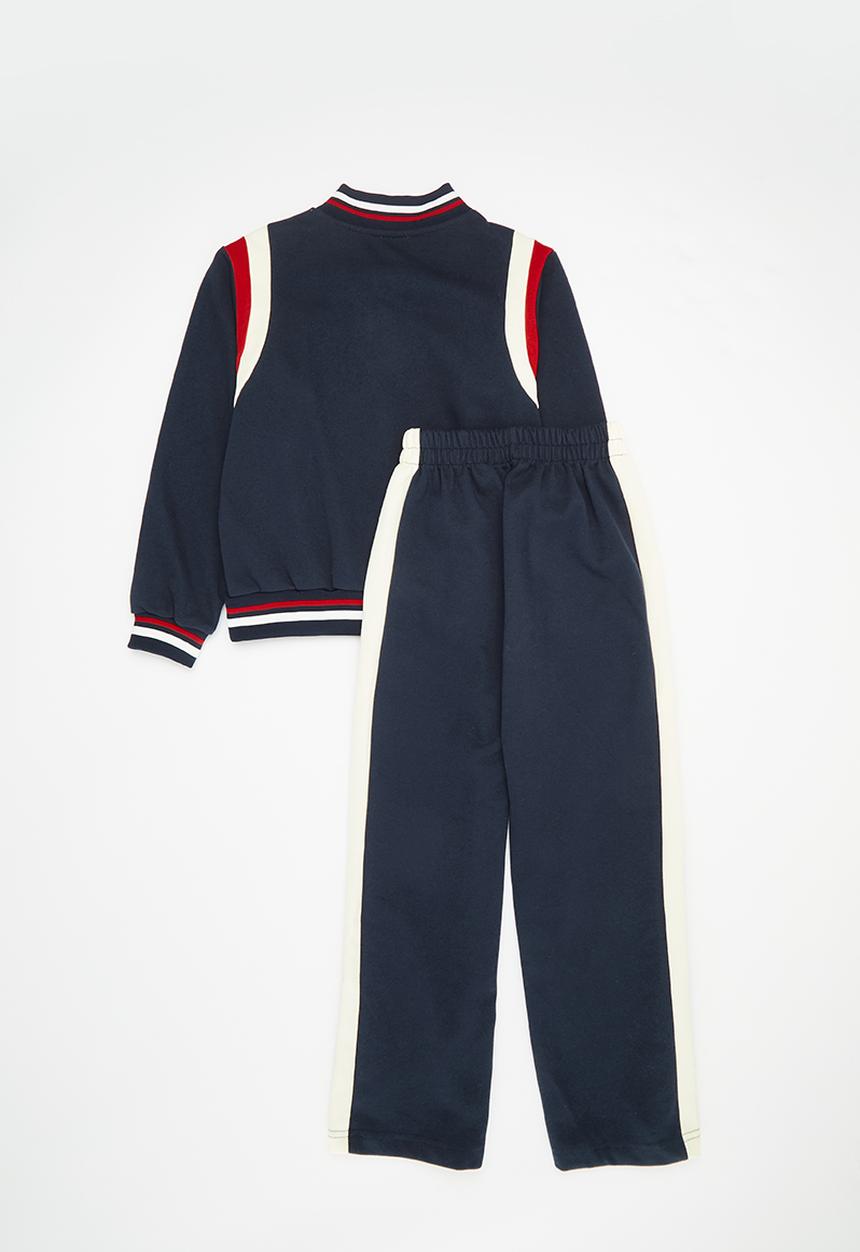 Pop Candy - Baseball jacket and pants set - blue