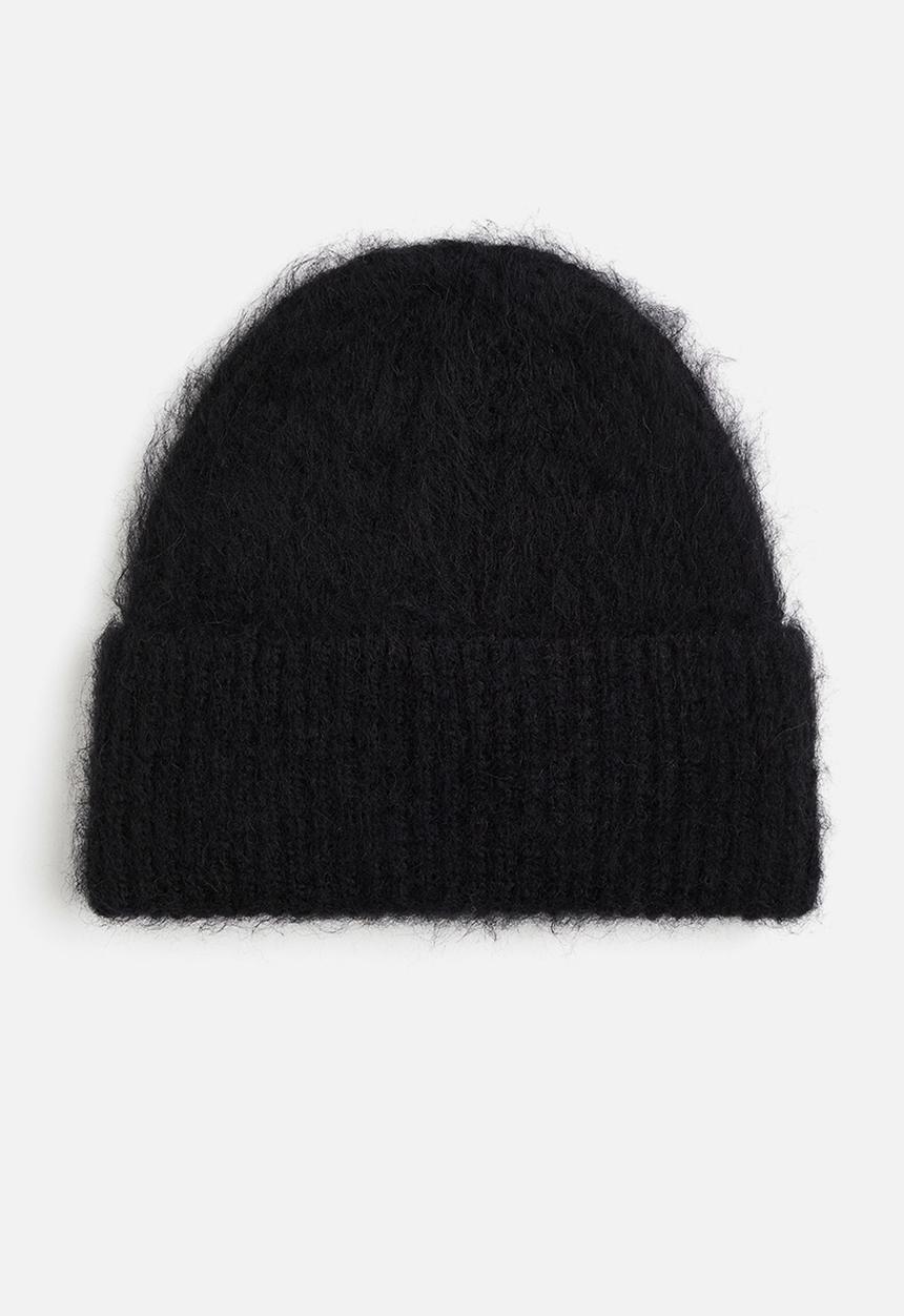 H&M - Rib-knit hat - black