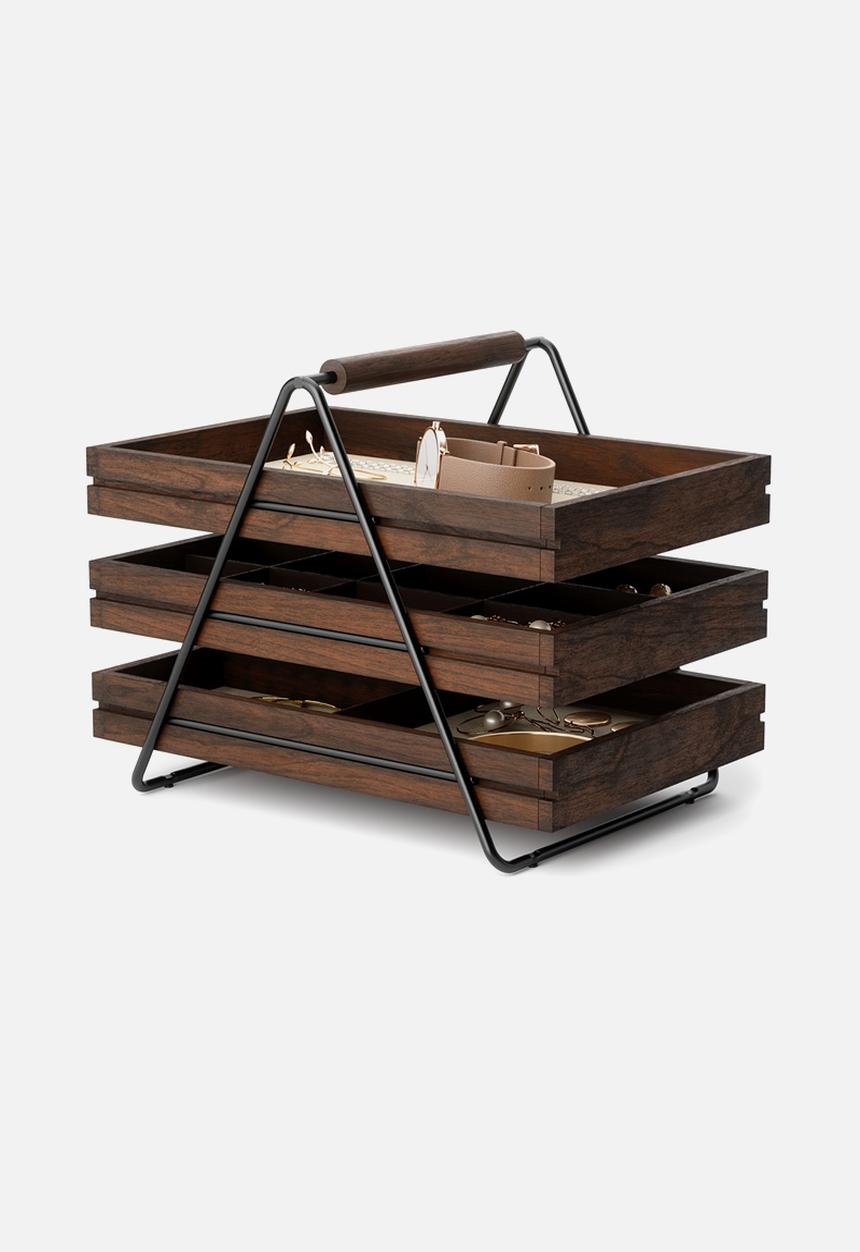 Umbra - Terrace Jewellery Tray - Walnut