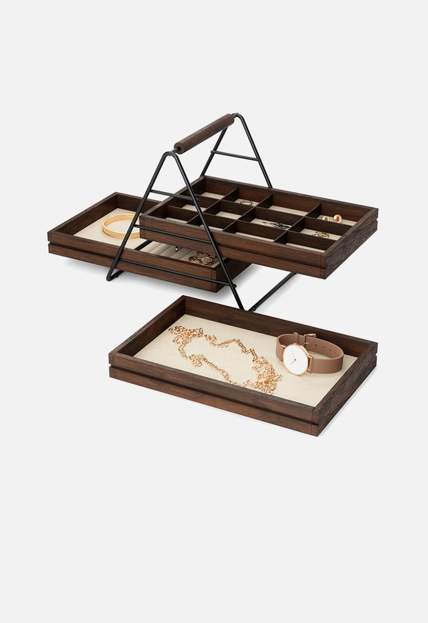 Umbra - Terrace Jewellery Tray - Walnut