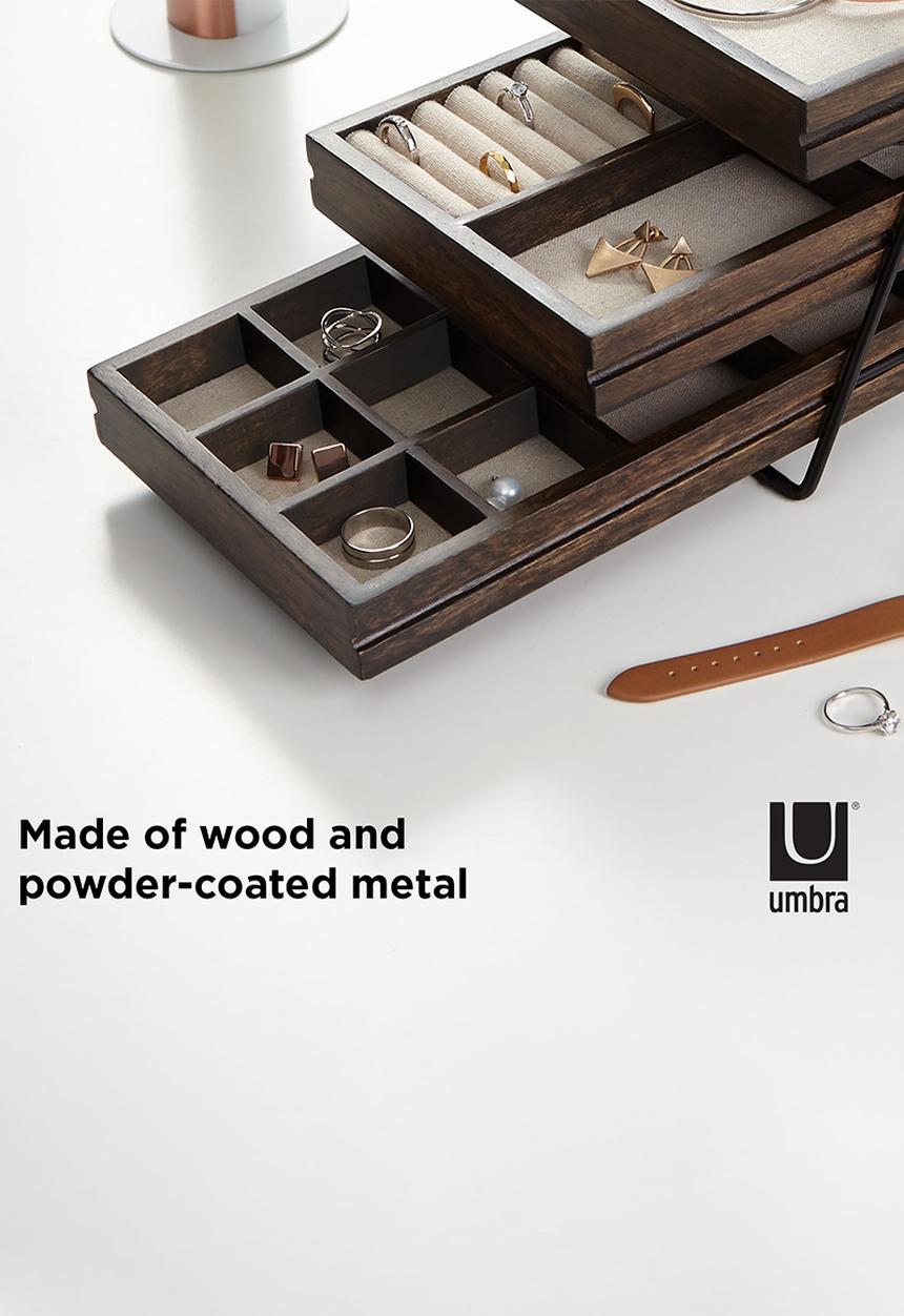 Umbra - Terrace Jewellery Tray - Walnut