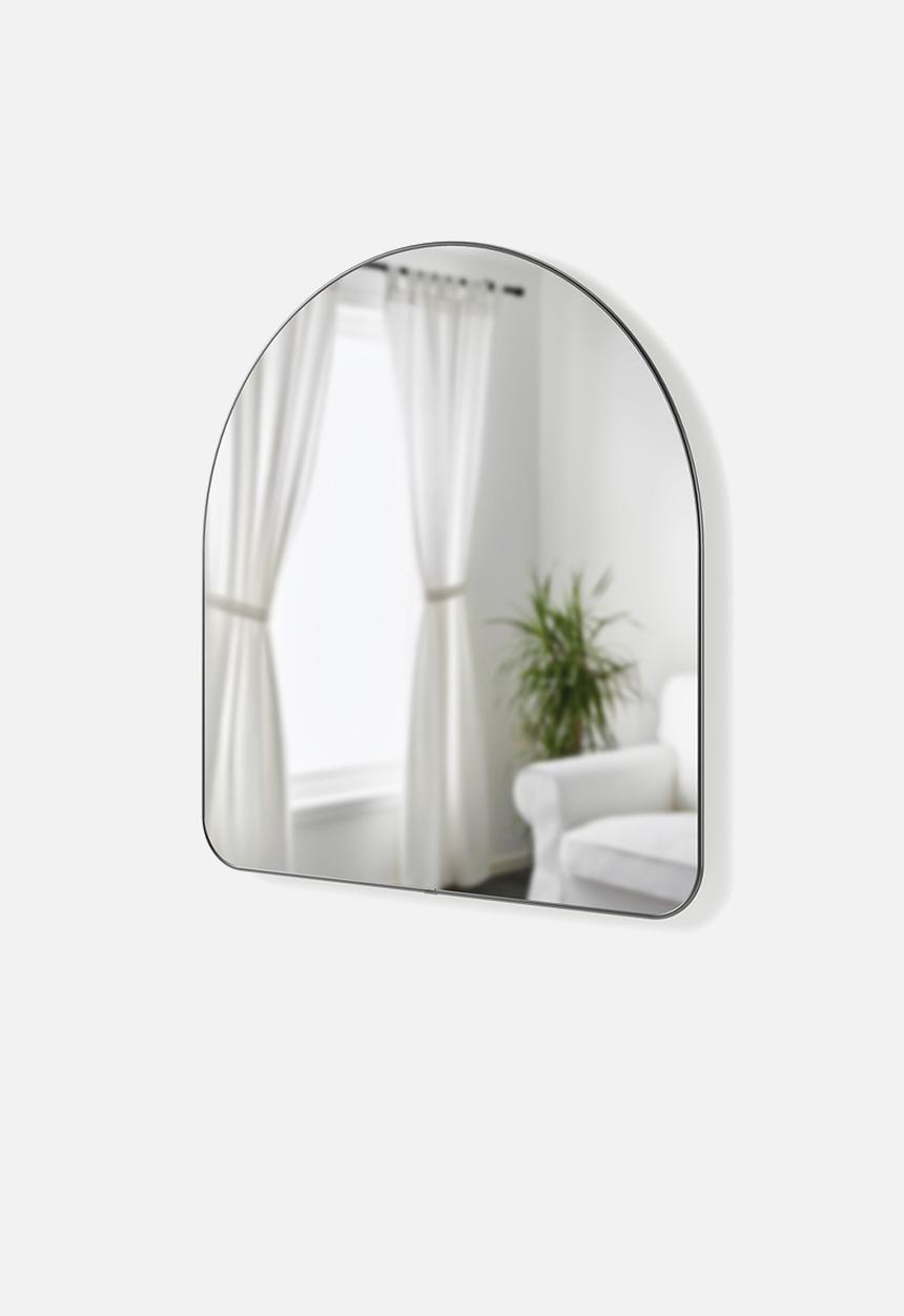Umbra - Hubba arched mirror - metallic & titanium