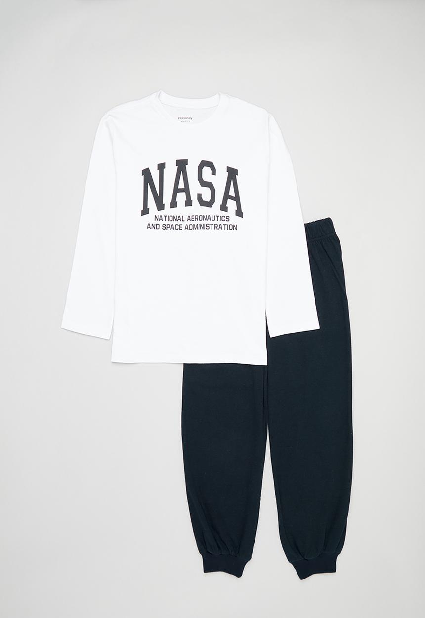 Pop Candy - Nasa pj's - white & navy