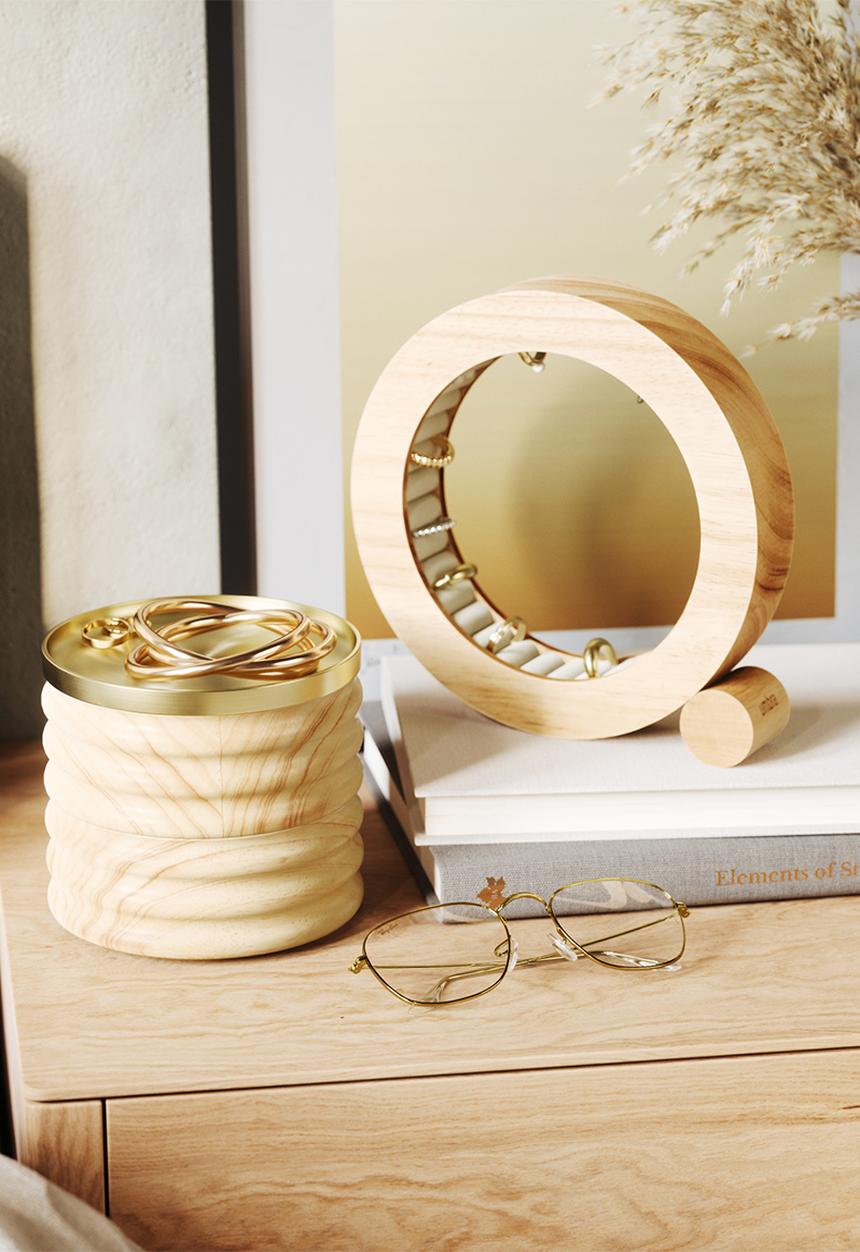 Umbra - Ferris ring holder - natural