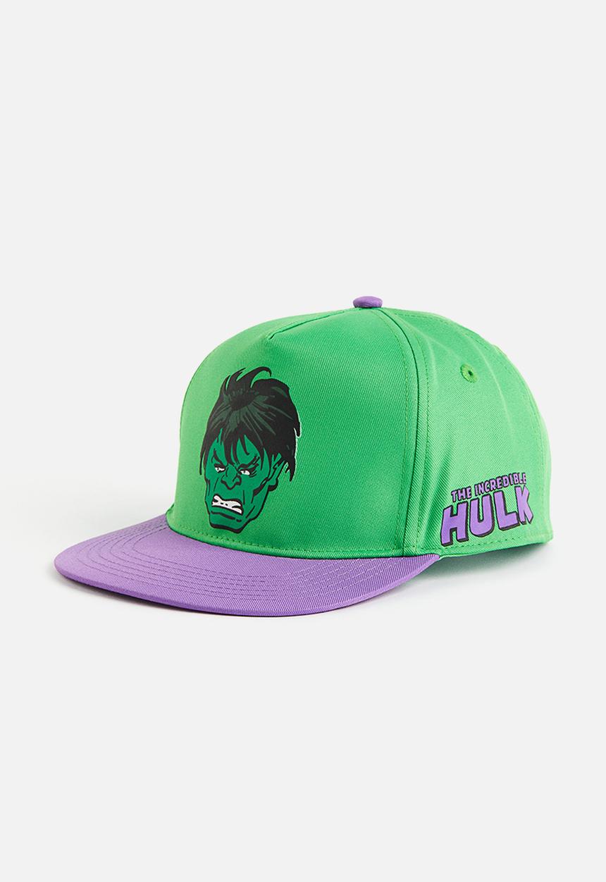 H&M - Motif-detail cap - bright green the hulk