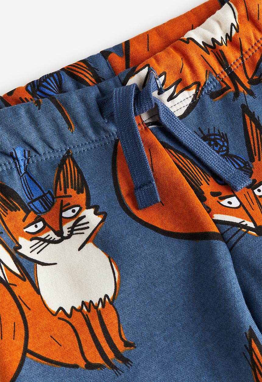 H&M - Printed joggers - blue foxes 