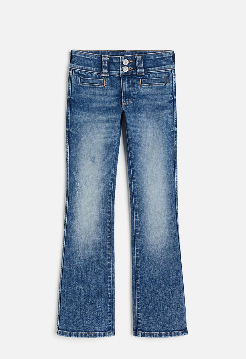 H&M - Bootcut low jeans - dark denim blue