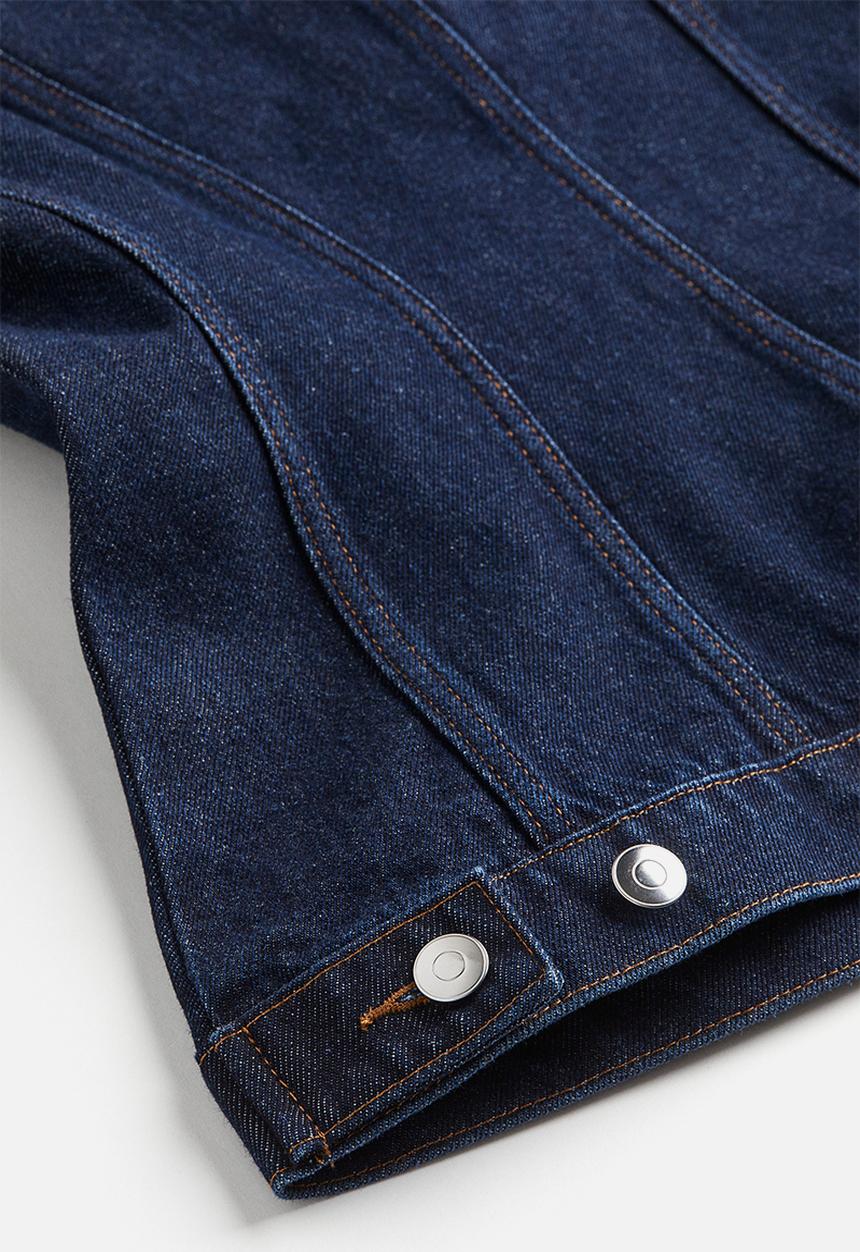 H&M - Tapered-waist denim jacket - blue