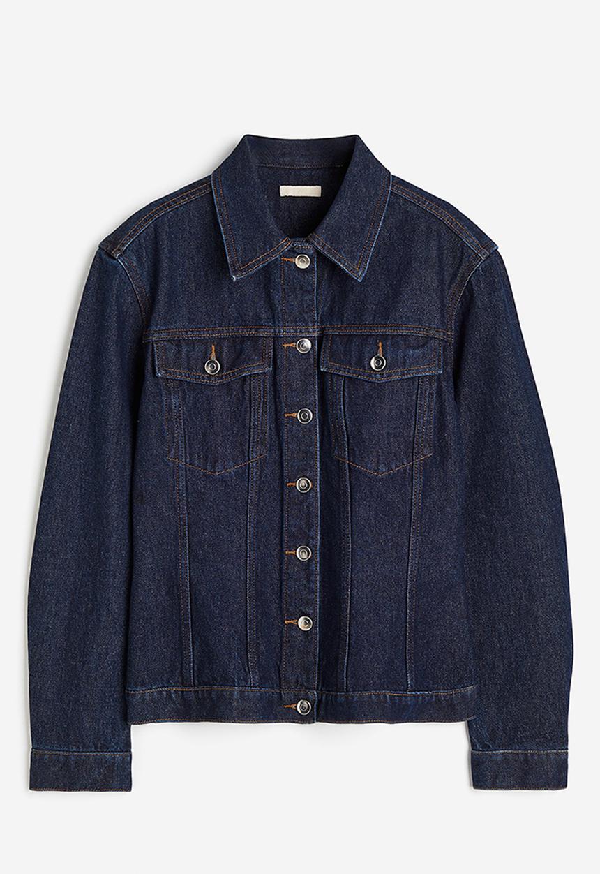 H&M - Tapered-waist denim jacket - blue