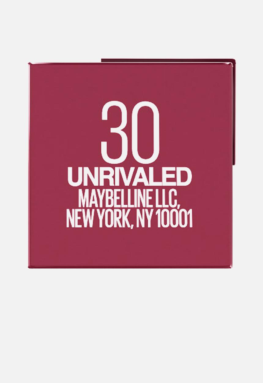 Maybelline - Superstay Vinyl Ink Liquid Lipstick, Smudge-free, Shine Finish - 30 Unrivaled