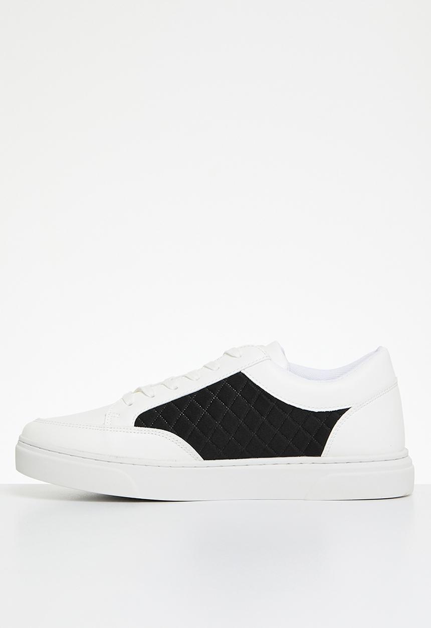 POLO - Quilted sneaker -  white & black 