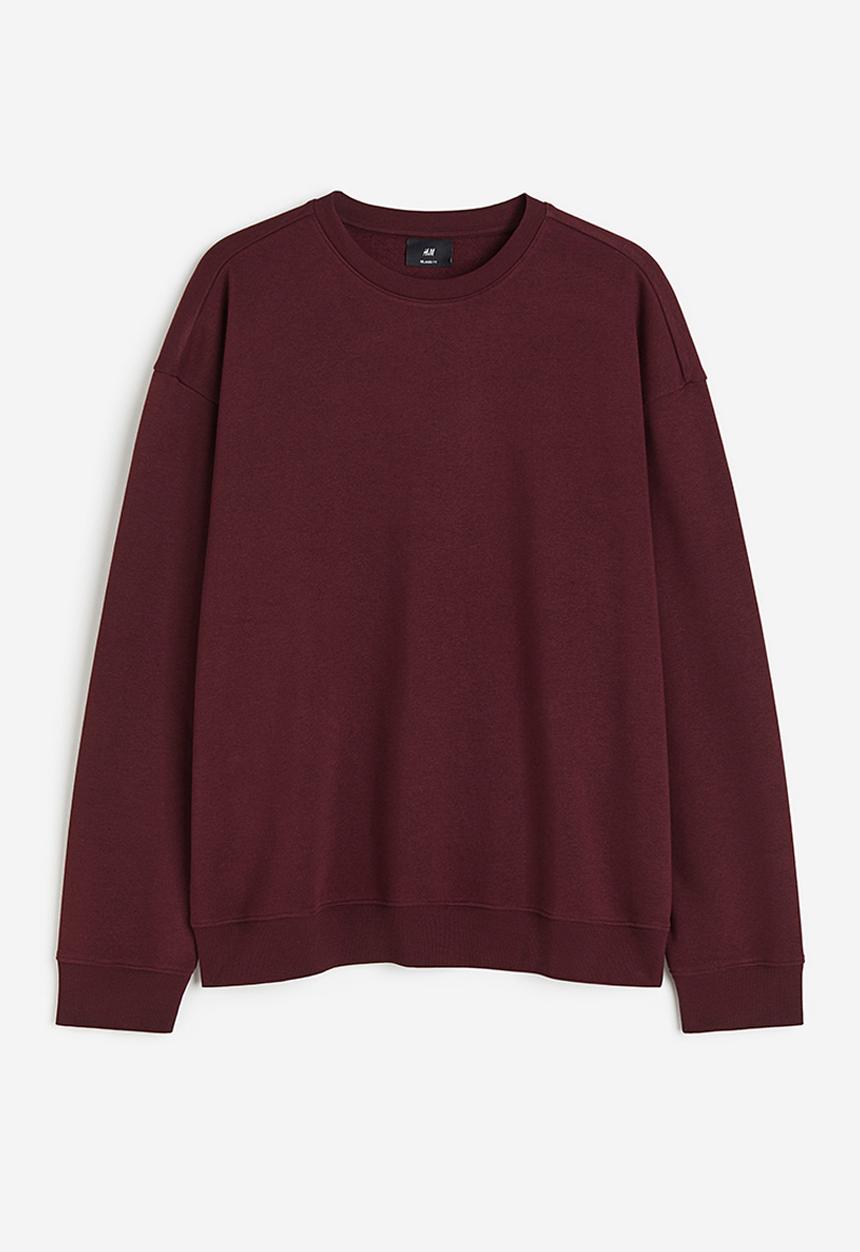H&M - Loose fit sweatshirt - burgundy