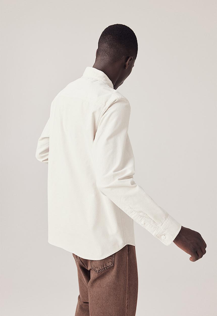 H&M - Regular fit corduroy shirt - light beige