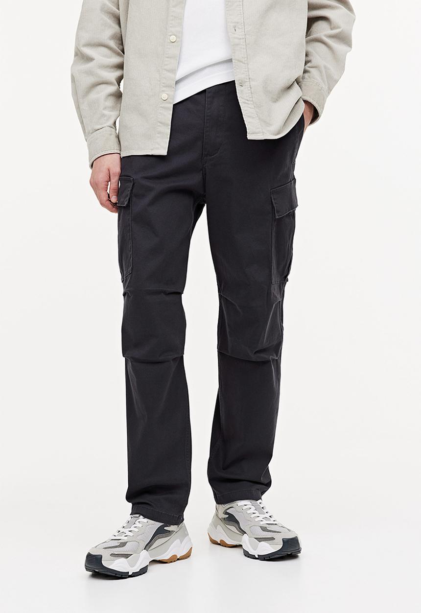 H&M - Regular fit cargo trousers - dark grey
