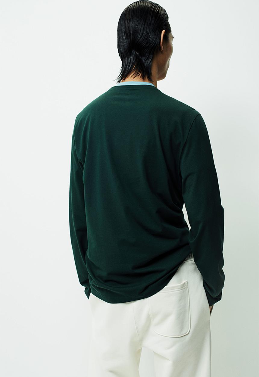 H&M - Slim fit jersey top - forest green