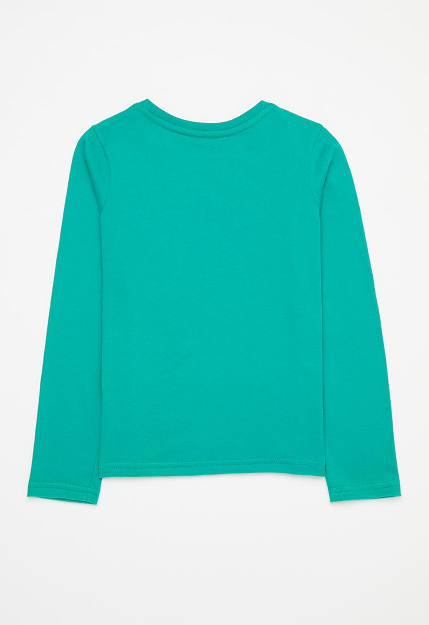 Pop Candy - 2 Pack l/s graphic tee - green & white stripe