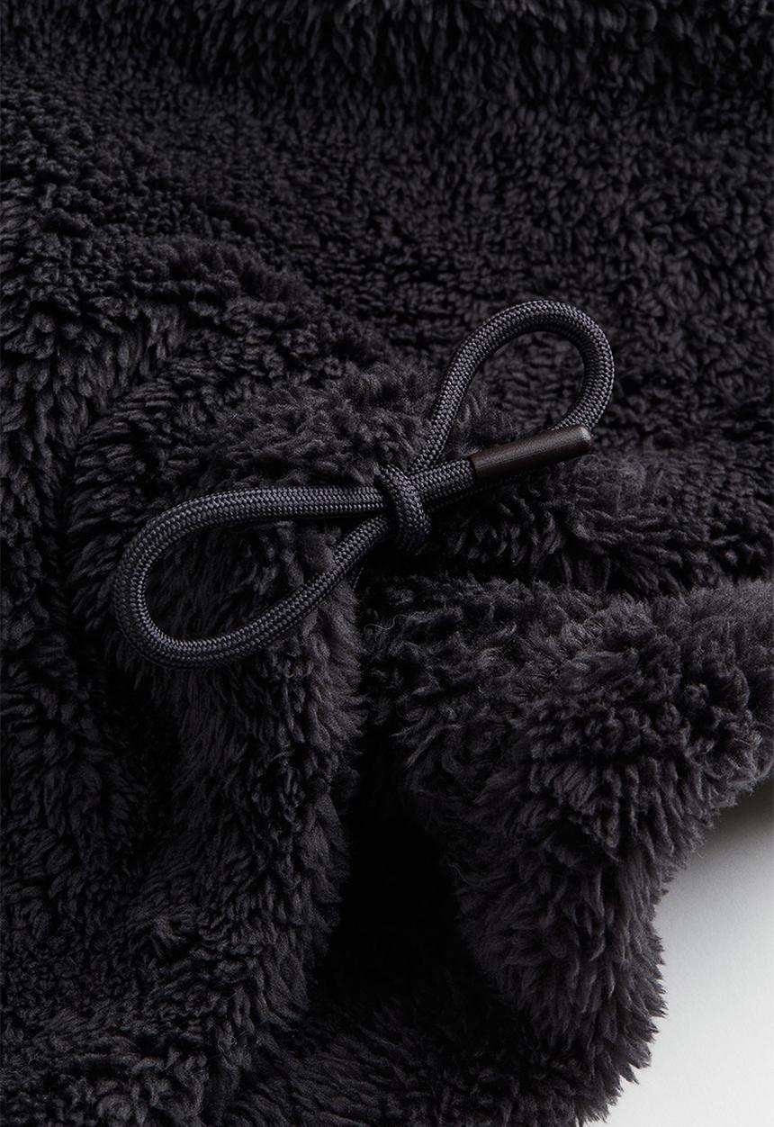 H&M - Pile hoodie - grey