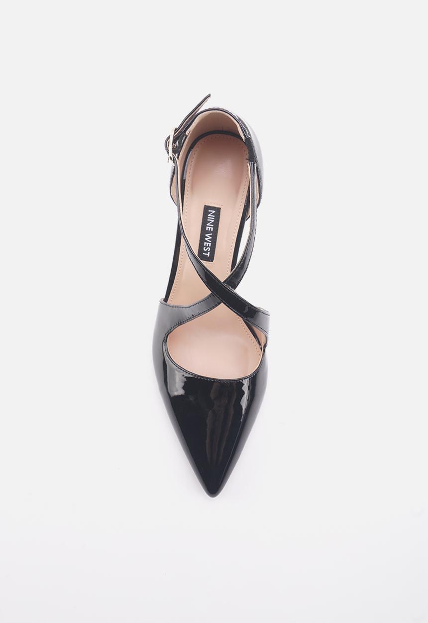 Nine West - Alban ankle strap heel - black