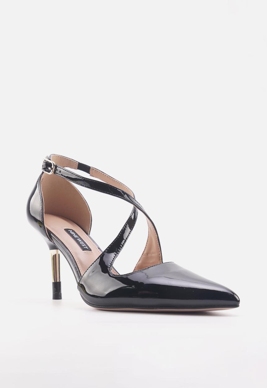 Nine West - Alban ankle strap heel - black