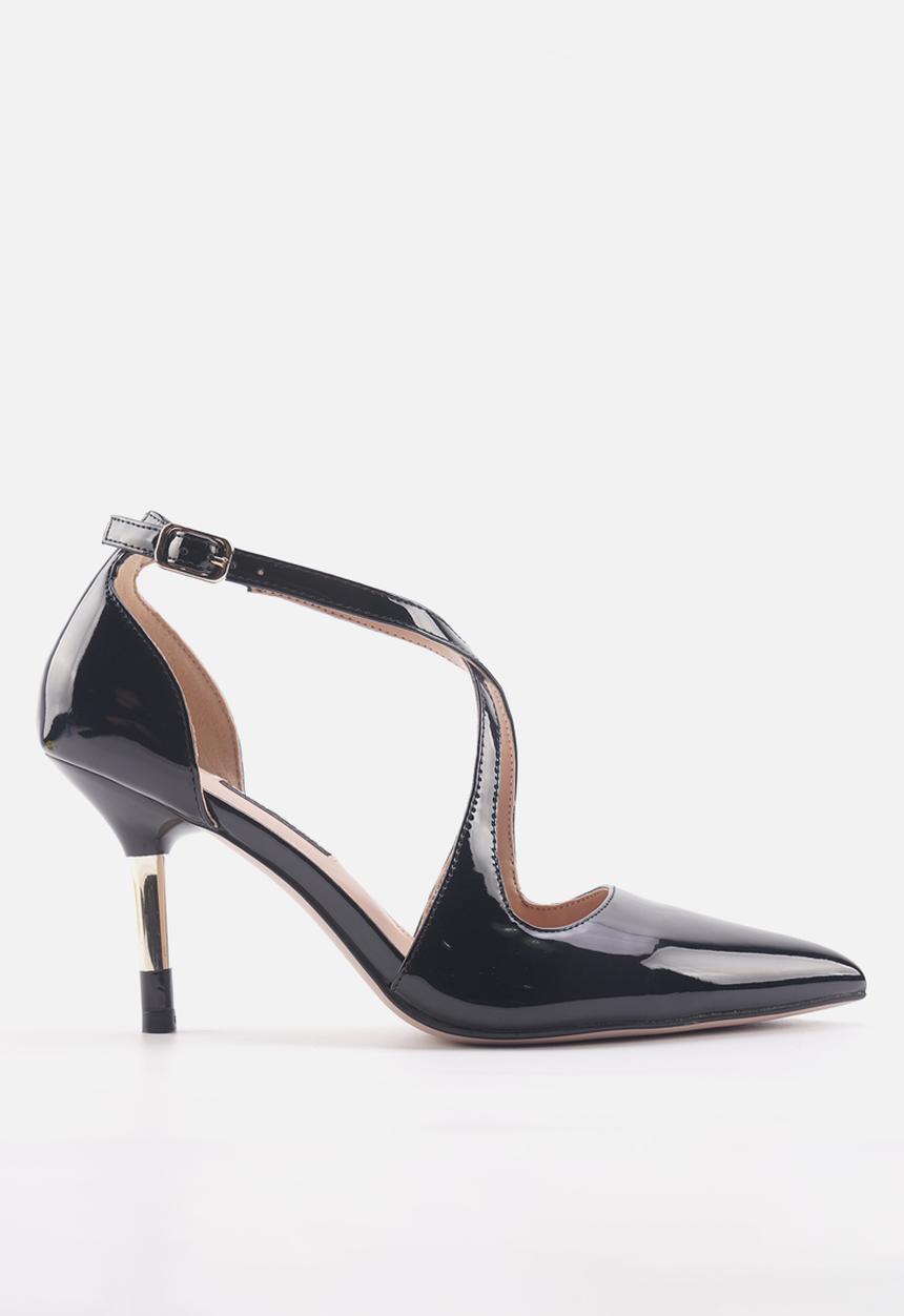 Nine West - Alban ankle strap heel - black