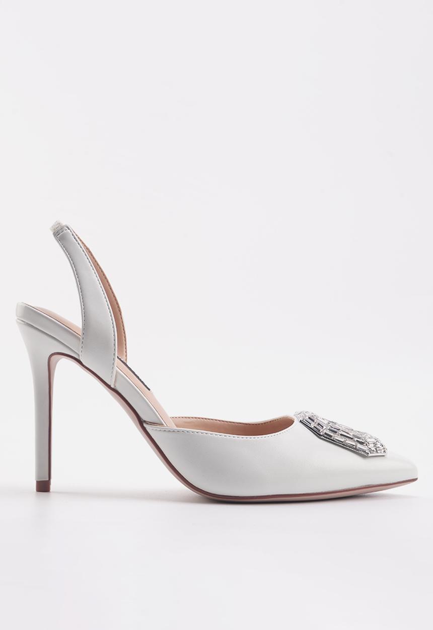 Nine West - Ellie sling back heel - off white