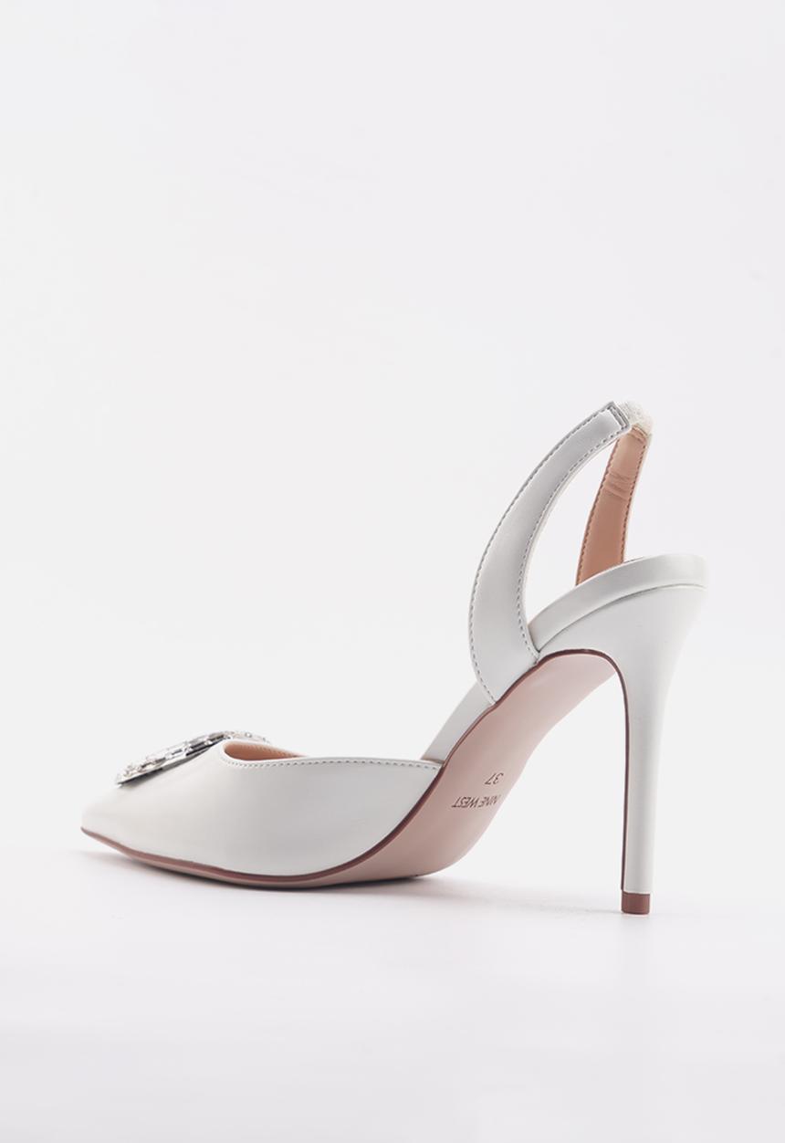 Nine West - Ellie sling back heel - off white