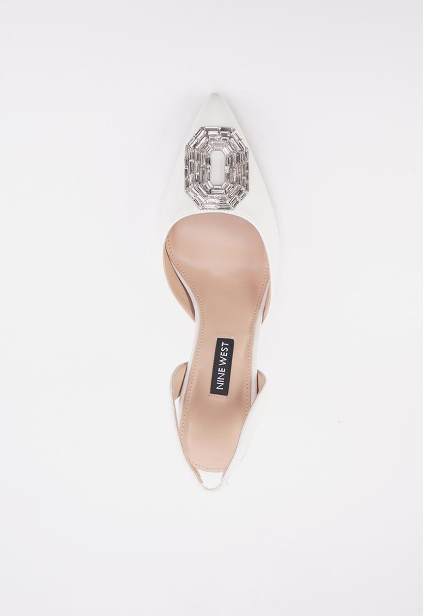 Nine West - Ellie sling back heel - off white