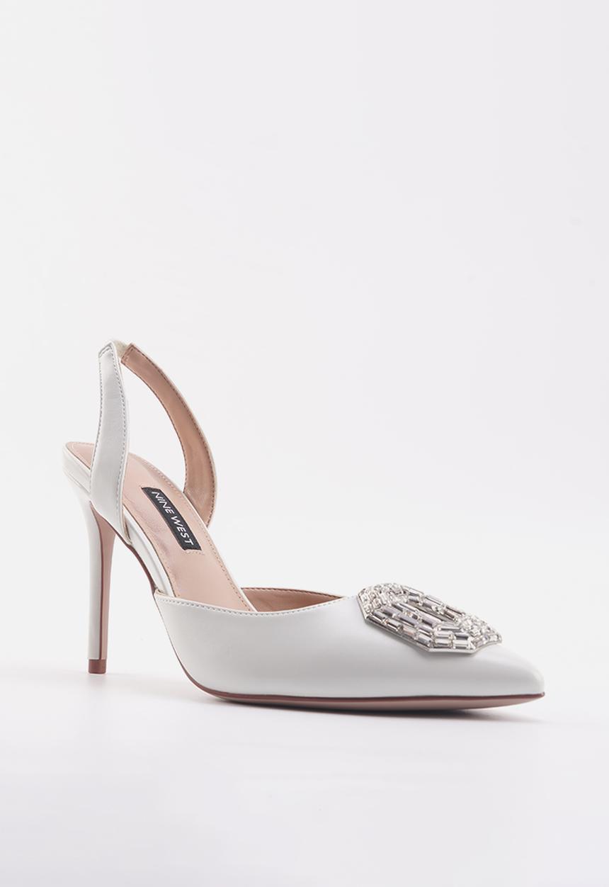 Nine West - Ellie sling back heel - off white