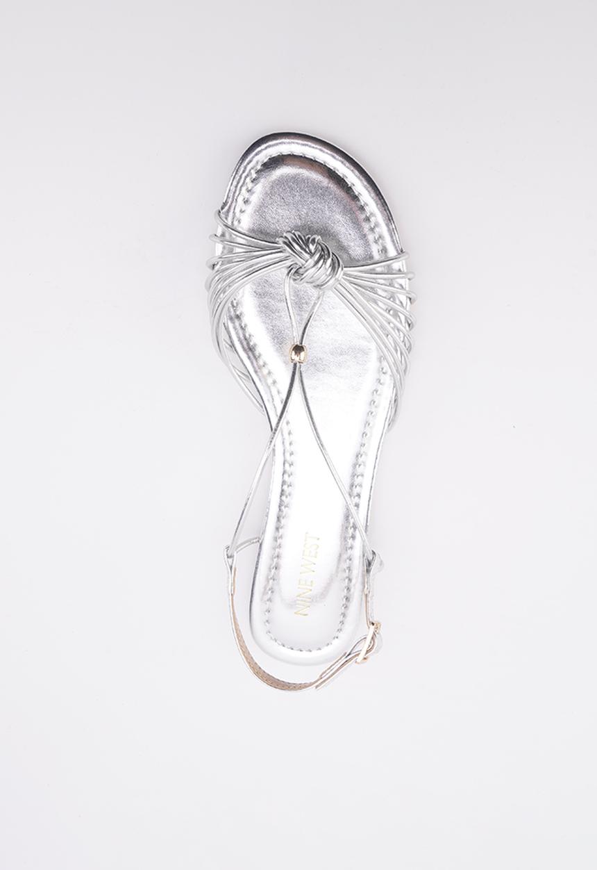 Nine West - Gamb ankle strap sandal - silver