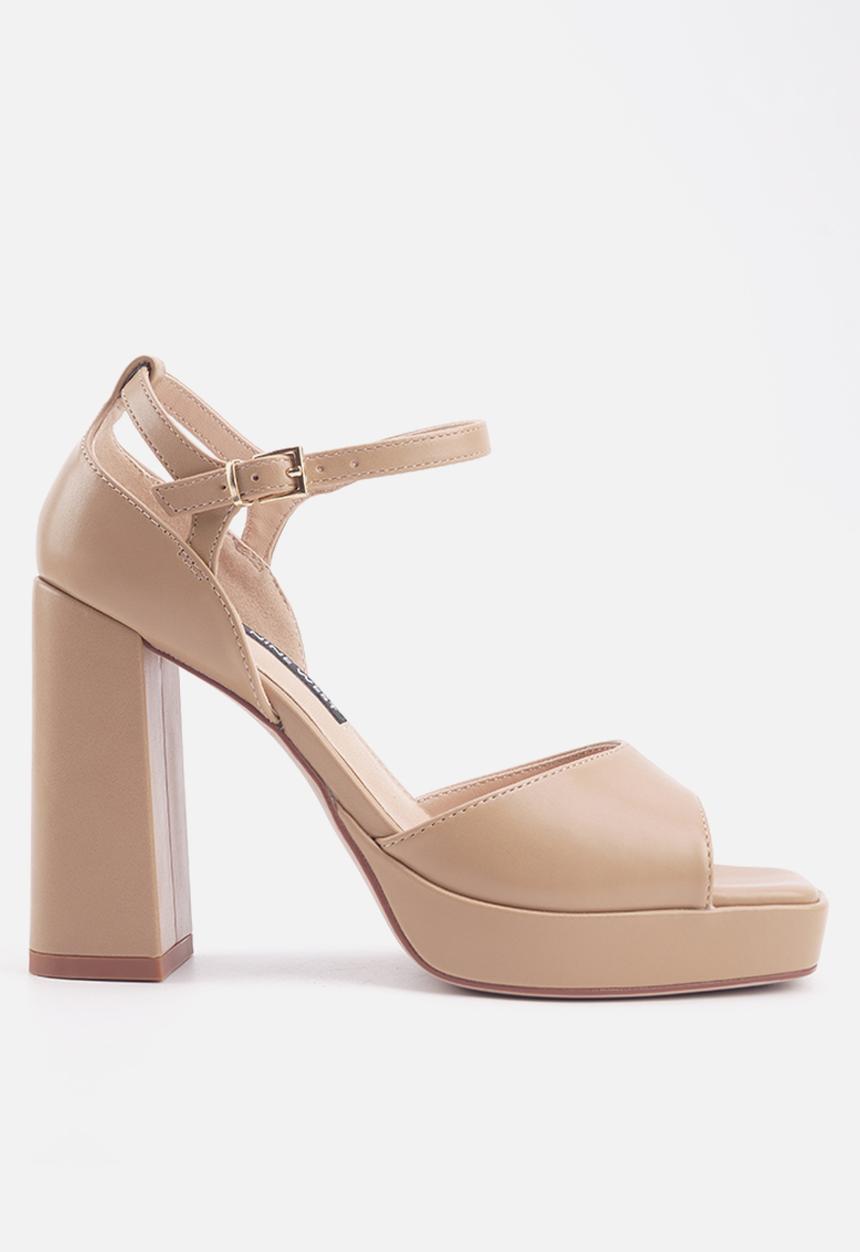 Nine West - Belr3  block heel - tan