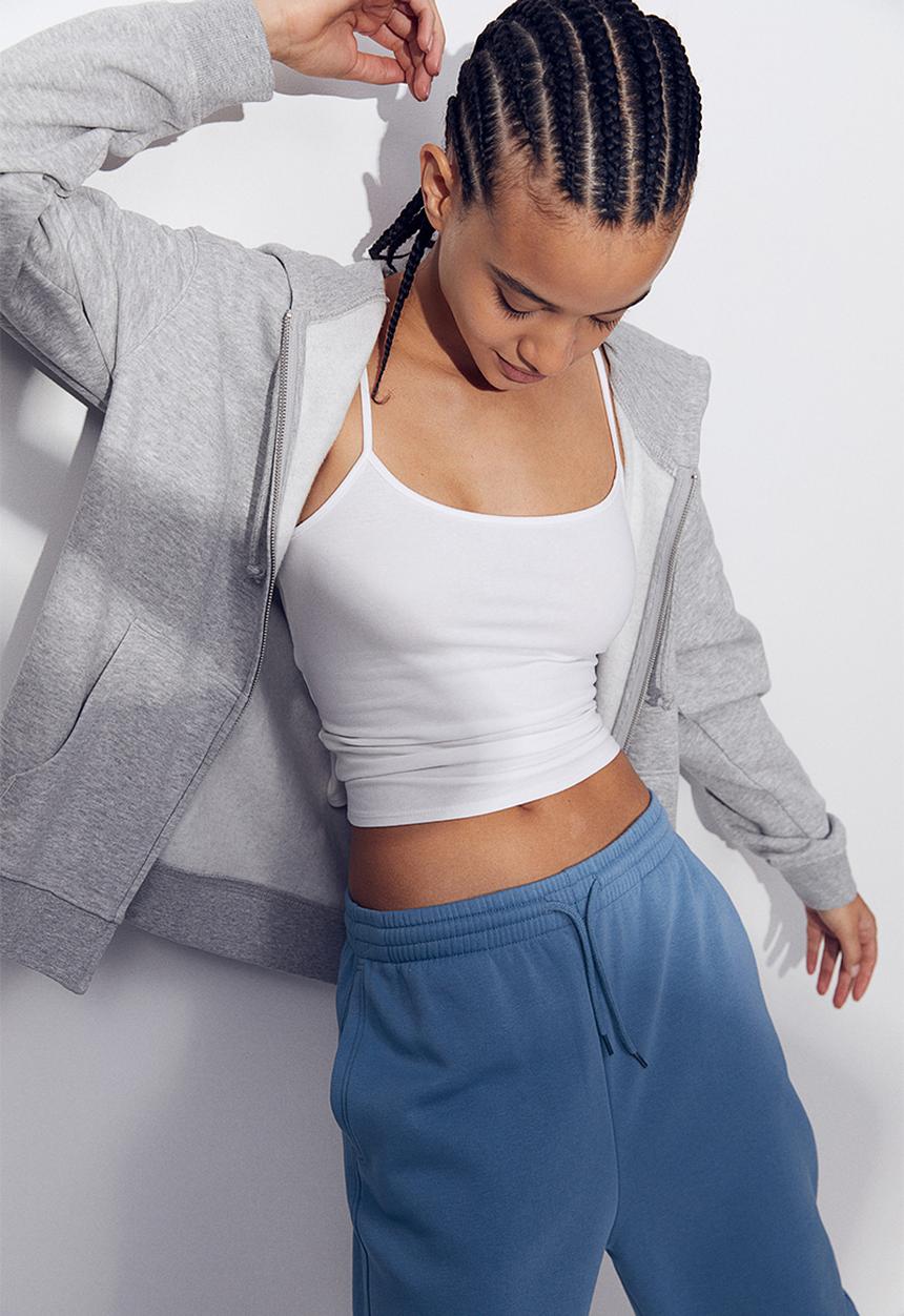 H&M - High-waisted joggers - blue