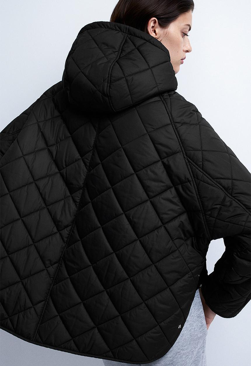 H&M - Hooded quilted jacket - black