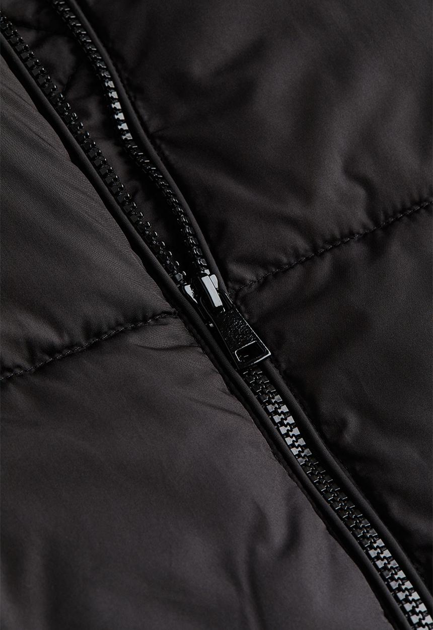 H&M - Hooded puffer jacket - black