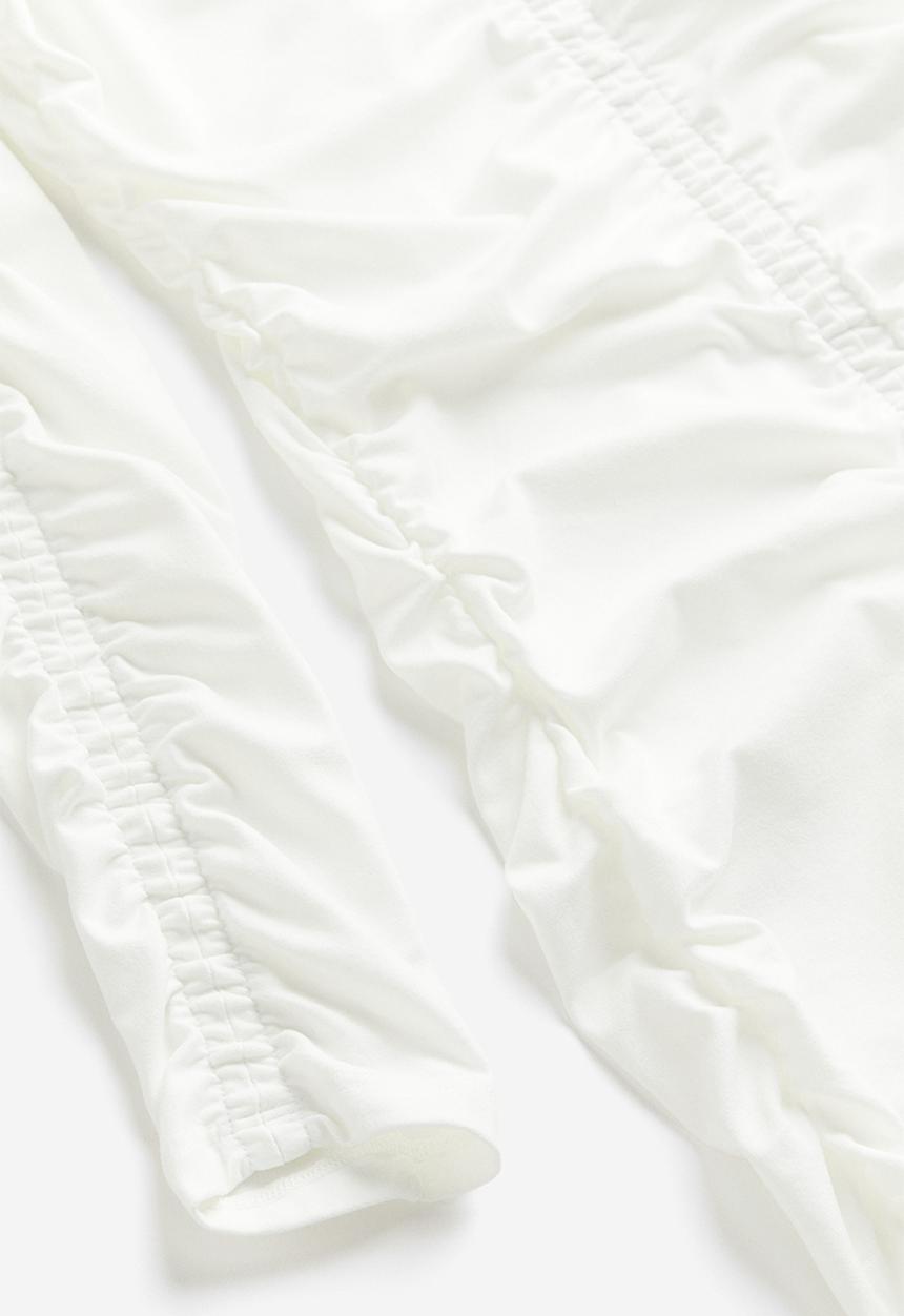 H&M - Draped bodycon dress - cream 