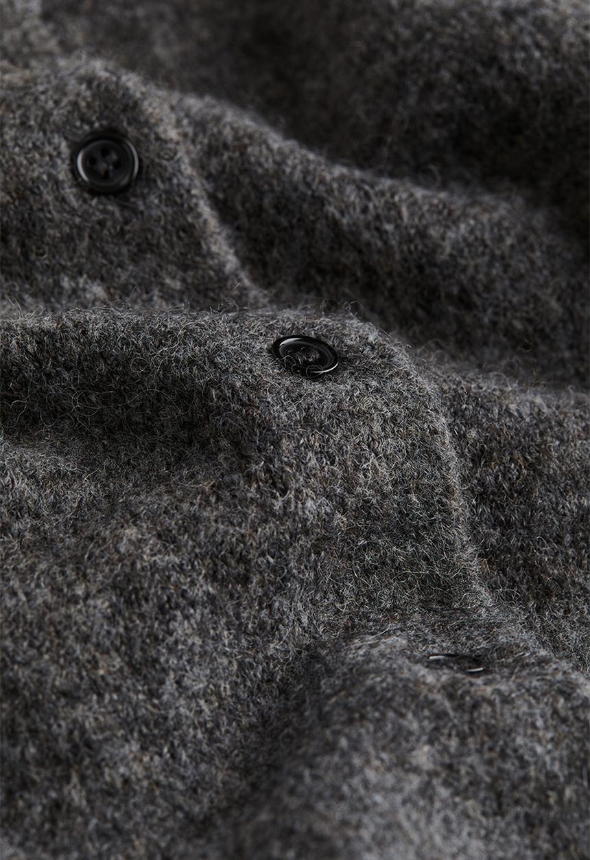 H&M - Knitted cardigan - dark grey marl
