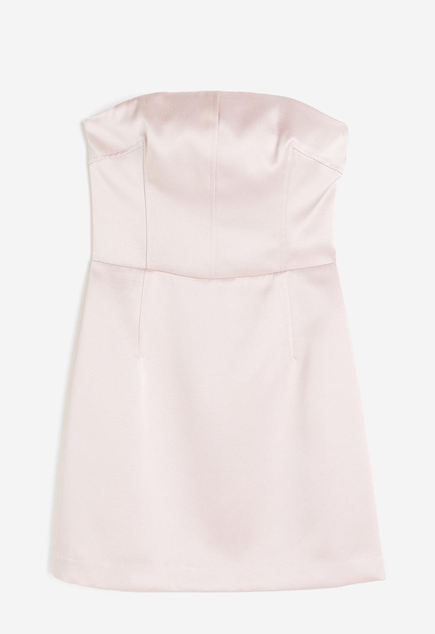 H&M - Mini bandeau dress - light pink