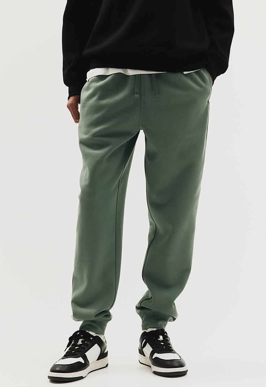 H&M - Regular fit sweatpants - khaki green